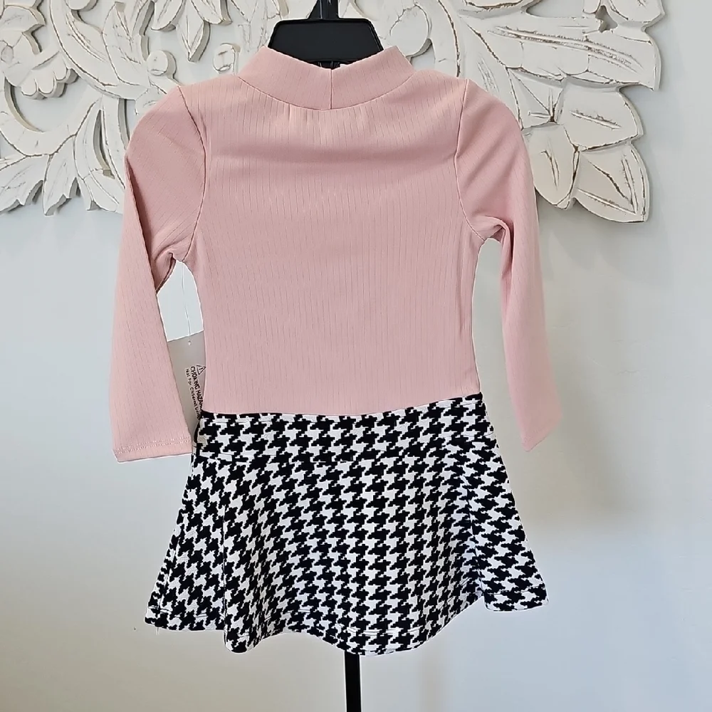 NWT Zunie NWT Pink & Black Kids Casual Dress - Great Quality Easter Dress Size 2